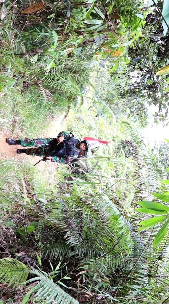 Menjelang Nataru, Satgas Pamtas RI-MLY Yonif 645 GTY  Awasi 'Jalur Tikus'